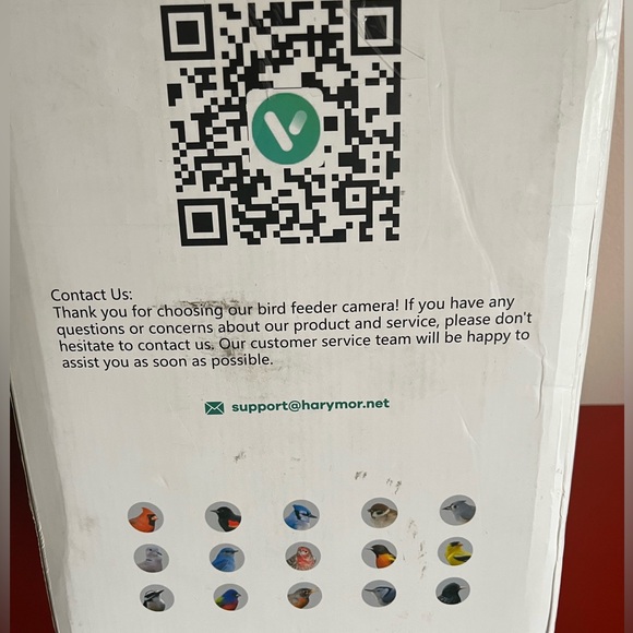 Smart Bird Feeder-Camera New in Box, solar/battery powered, taped label on box😬 - Picture 13 of 14